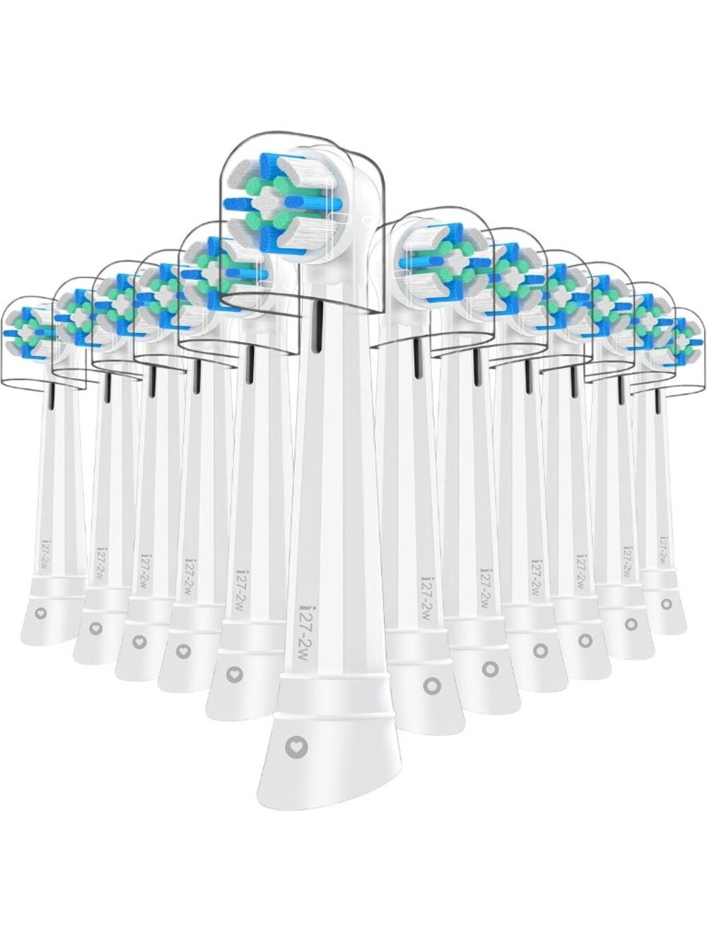 12 Pack Electric Toothbrush Replacement Heads for Deep Clean & Plaque Removal